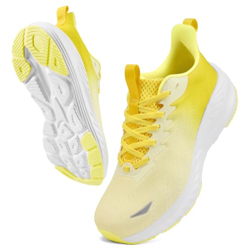 Image of Women's Slip On Walking Shoes Wide Cushion Running Tennis Shoes with Arch Support Insole, Non Slip Sole for Nursing Workout Gym Athletic Fashion Sneakers 6-12