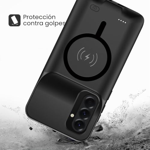 Batería externa de 10000 mAh en funda magnética para Galaxy A36 ideal para viajes largos 5
