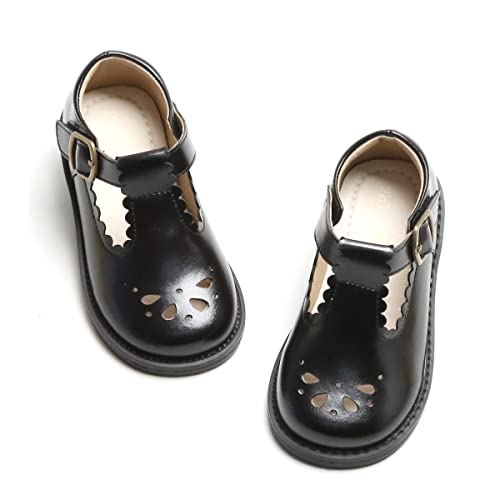 Image of PHIRAMIN Toddler Girl Mary Jane Dress Shoes-Little Girl School Uniform Shoes for Wedding Party