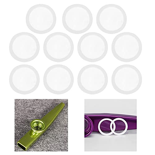 Snner 10pcs Kazoo Flute Diaphragms Transparent Membrane Bouche Kazoo Membrane Transparente 18mm Kazoo Pièces Accessoires - Les Beatles, Paul McCartney, John Lennon, RIngo Starr, George Harrison Snner 10pcs Kazoo Flute Diaphragms Transparent Membrane Bouche Kazoo Membrane Transparente 18mm Kazoo Pièces Accessoires – Image 3