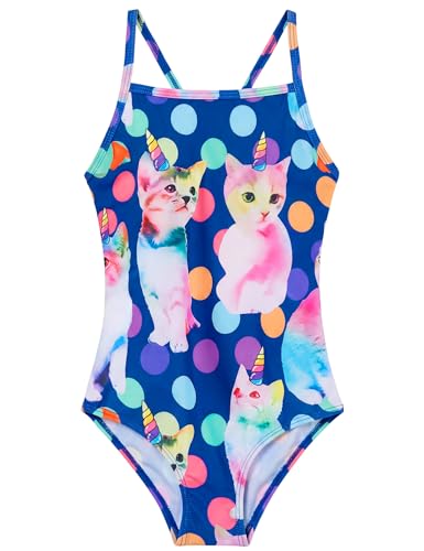 Image of Girls Swimsuits One-Piece Bathing Suits Multicolor Kids Sport Summer Beach Swimwear for 2-10 Years Old