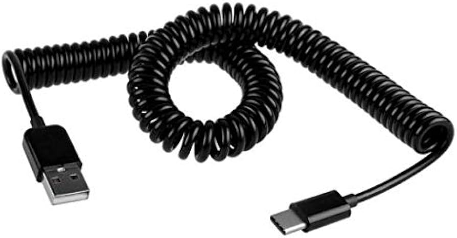 Amazon.com: USB Cable Coiled Type-C Charger for Galaxy S21 FE 5G