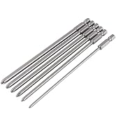 Zestawy śrubokrętów, zestaw wkrętaków magnetycznych, 6 szt. trzpień 1/4 cala stal S2 150 mm śrubokręt Bit Se...