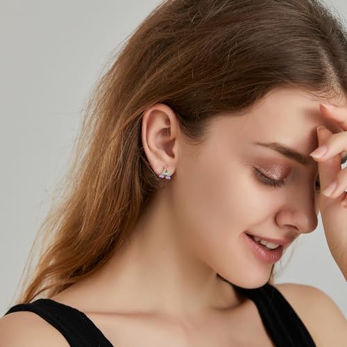 Women Initial Letter Stud Earrings,Alphabet Number Earrings Gifts Jewelry for Women3
