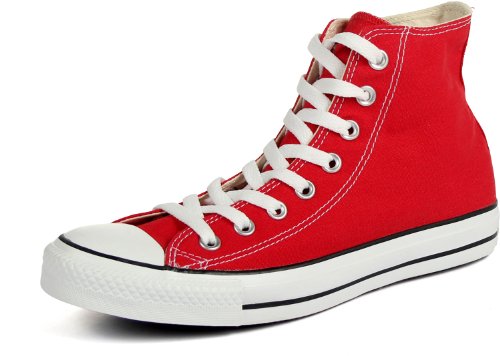 Converse Mens Chuck Taylor All Star High Top, 7 Men 9 Women, Red