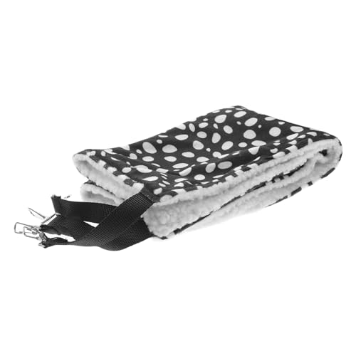 iplusmile 1個 ペットハンモック ゴミ ネスト 子犬 吊り下げ猫ベッド ダブル ケージ 猫用寝床 ペットの猫のハンモック 猫のハンギングベッド 猫の冬のパッド 猫の寝床 シェルパ