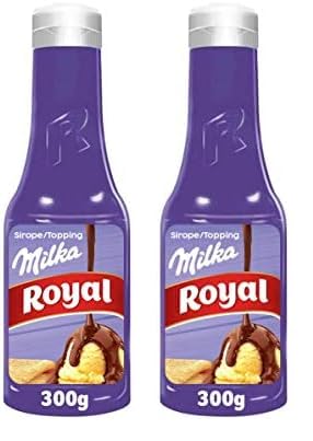 Royal Sirope Milka, Chocolate con Leche, Bote 300 g (Paquete de 2)