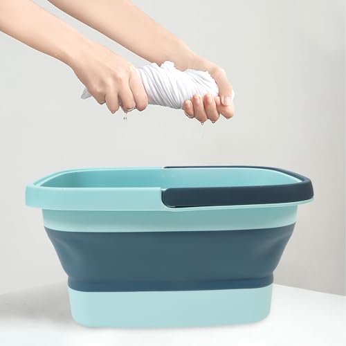 Cubeta plegable para baño de pies POPETPOP portátil verde miniatura 4