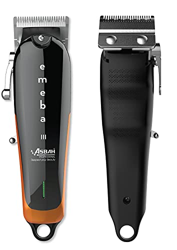Image of Asbah Professional Emeba III Trimmer | Cordless Trimmer | Clipper With Guide Comb| One Year Warranty, Lifetime Repair & Services, Multicolor
