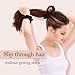 OLESILK 100% Mulberry Silk-Scrunchies for Hair Sleep, Women Grils Silk Hair Ties for Frizz & Breakage Curly Hair, No Damage, Elastics Ponytail Holder, 3 Pack
