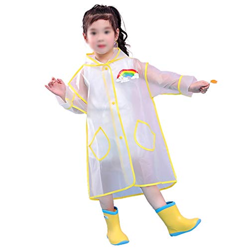 Preisvergleich Produktbild EWQG-Pfanne Kinder Regenponcho Wasserdicht Leicht Regenmantel Atmungsaktiv Regenjacke Outdoor Regenponcho mit Tiermuster Kapuze für Jungen Mädchen -AA Schutz Overall (Farbe : Yellow, Size : XL)