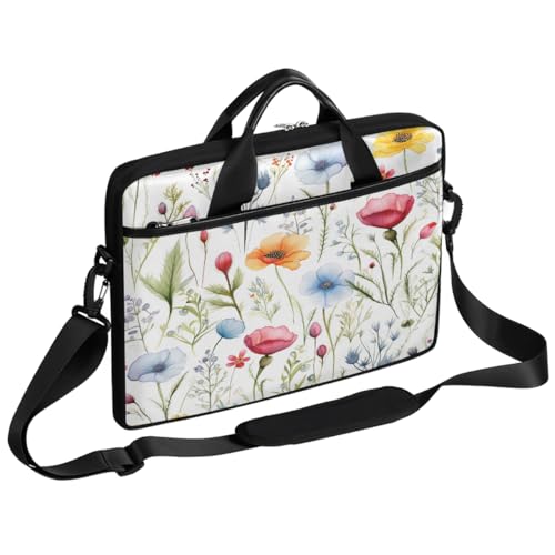 Bolsa para Laptop Acuarela Floral 15 Pulgadas