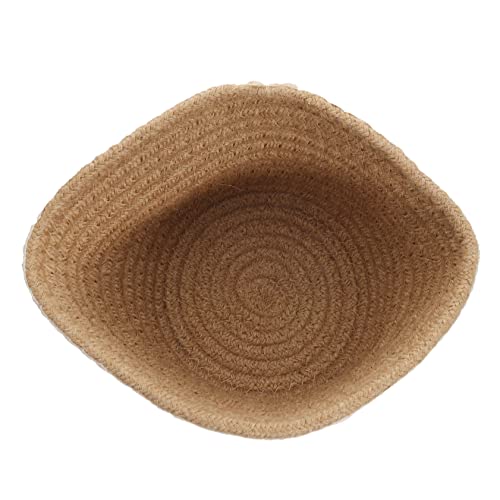 MAGICLULU Cesta De Almacenamiento De Cuerda De Macramé Manejar Caja Cestas De Ropa Plegables Organizador Tapas Decorativo Organización Tejido Cuerda De Yute
