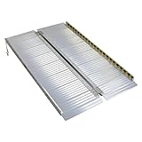 アルミスロープ 耐荷重270kg 段差解消 工事不要 完成品 組立不要 折りたたみ (4ft(122cm))