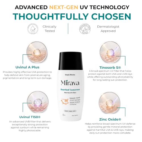 Image of Heartleaf Matte Sunscreen SPF 50 PA++++ | Next-Gen UV Filters | Protect • Hydrate • Matte | No White Cast | Broad Spectrum UVA /UVB Protection | Niacinamide & Natori HA Complex (13 Types of Hyaluronic Acid) | Lightweight Daily Fluid Sunscreen for All Skin Types | 50 ml