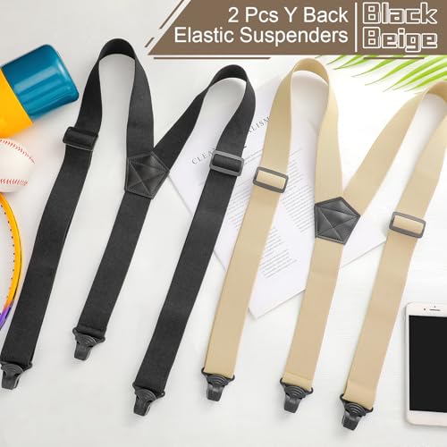 Image of Janmercy 2 Pcs Hidden Suspenders for Men, 1.5 inch