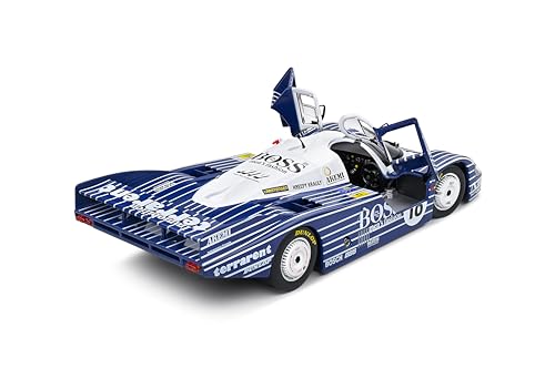 Modelo Porsche 956LH 1:18 Escala Solido Negro #18 miniatura 7