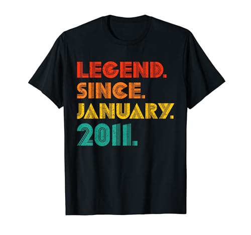 Legend Since January 2011 Men Women January 2011 Vintage T-Shirt