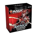 Magic The Gathering: Ravnica Allegiance Prerelease Pack Rakdos (Pre-Pelease Promo + 6 Boosters + d20 Spindown Counter) Kit