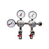 an CO2 Flaschen Flascheninhaltsmanometer von 0 - 250 bar incl. Sicherheitsventil und Absperrhahn HIWI Qualitätsamaturen aus Herzberg direkt vom Fachhändler
