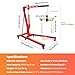 2 Ton Folding Engine Hoist with Leveler, 5500 LBS Heavy Duty Alloy Steel Engine Lift, Engine Hoist Cherry Picker,Stable Engine Crane with 6 Casters for Workshop, Automotive Repair
