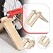 predolo Kids Balance Bike Parking Rack Display Holder Detachable Floor Type 10-12 inch Bicycle Storage for Indoor Outdoor Garage, Wood Color