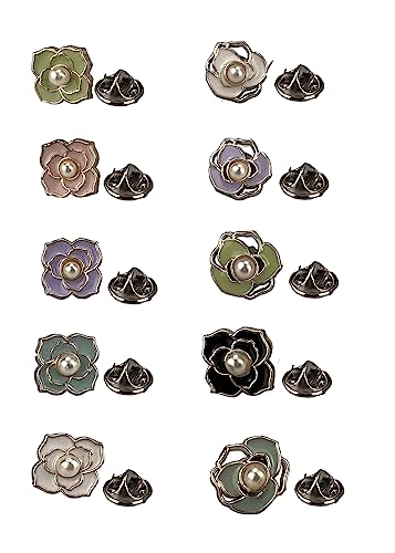 Image of MeiSie Brooch Buckle for clothes fixed Button Brooch Security Small Pins Button for Decorative Clothes