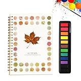Jenshhch Aquarellfarben Set, Lebendige Farben in Tragbarer Box, Malset, Wasserfarben mit Aquarellpapier, pinsel und andere Zeichnung Werkzeuge, Ideal für Künstler und Hobbymaler (C)