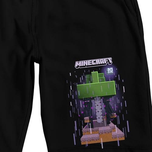 Minecraft Endermen Adult Black Sleep Pajama Shorts2