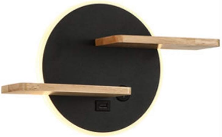 Simple LED Wall Lamp Bedside Shelf USB Phone Charger Modern Bedroom Reading Lamp Hotel Wall Lamp