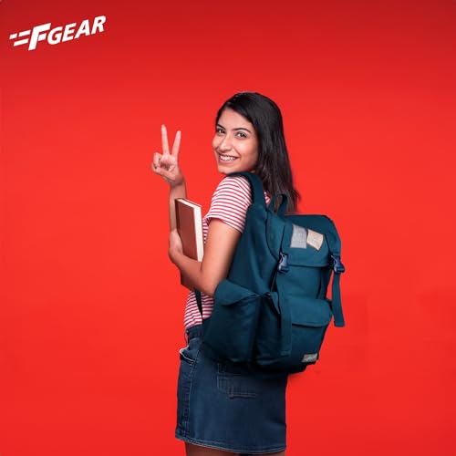Image of F Gear Webster Canvas 21L Laptop Backpack Fits 18 inch Laptop 1 Main Compartment Drawstring Closure 3 Pkts Organizer Gifts for Men Women Boys Girls Adults Casual /College /School /Travel Bag