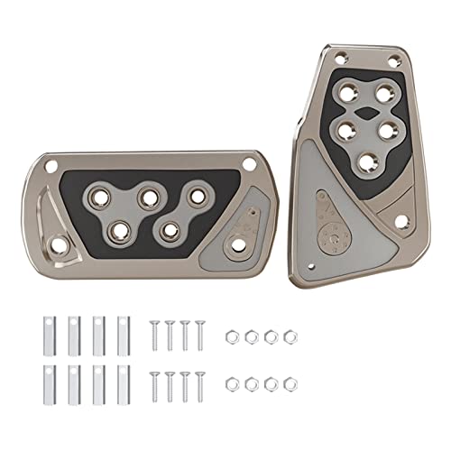 滑り止めカーアクセサリー 自動ブレーキアクセル デスク フットレスト 加熱スツール チェア 飛行機 フットレスト 枕 人間工学に基づいたゲームチェア ストレージ 調節可能な旅行車用フットペダルパッド カバー アルミニウム