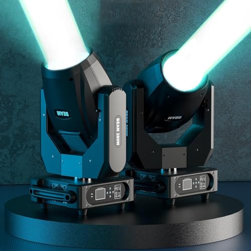 Image of Moving Head Light 280W 10R WZYBUTA LED Beam Stage Lights DJ Lights 17 Gobos 15 Colors DMX512 Prism Rainbow Effect Spotlights Sound Activtaed for Bar Disco Wedding Concert Lighting (2 Pack)