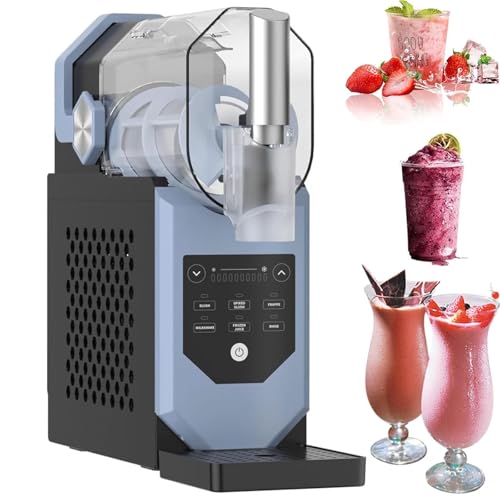 Máquina de granizados de 2 l con pantalla LED y bandeja de goteo, máquina for preparar bebidas congeladas de 240 W sin necesidad de hielo, reserva con un solo toque y 5 programas preestablecidos