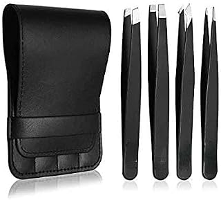 BAZPUR MART® Precision Stainless Steel Tweezers Set for Ingrown Hair Removal, Electronic Repair, and Crafting Price In India