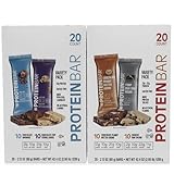 Protein Bars Variety Pack, 40 ct, 2.12 oz Each, Kosher Certified, Bundled by Bentronic