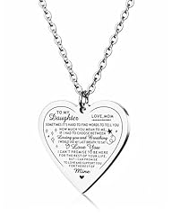 1.Daughter heart Necklace - hard to tell you - mom