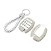 Thor-Inst Car Key Case Key Shell Fob Key Cover Case Bag Holder Key Chain with Bling Diamond For Mercedes-Benz C E S M CLS CLK GLK GL Class 2/3-button Keyless Entry Remote Control Smart Key,et (Silver)