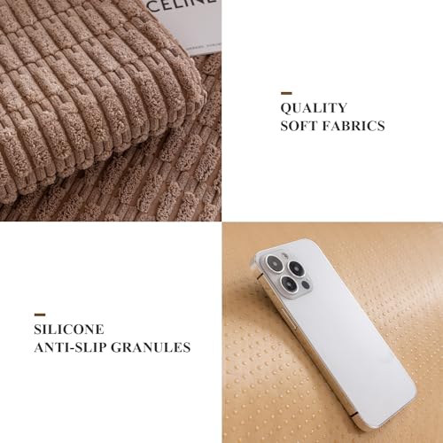 Funda de sofá seccional antideslizante que protege y decora tu mueble en forma de L 4