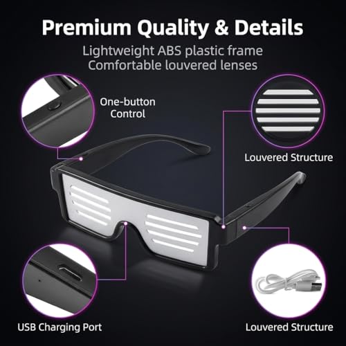 Image of PATPAT Punk Spike Goth Punk Rock Black Sunglasses for Men Stylish Goggles for Women with Unique Long Rivets, Halloween Rock Accessory Cooling Glass for Man Women for Y2k Costume Cosplay Party