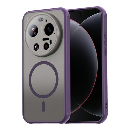 Image of Compatible with Xiaomi 17 Ultra Case Cover,Compatible with MagSafe,Anti-Fall,Compatible with Xiaomi 17 Ultra 5G 25128PNA1C Cell Protective Phone Case Purple