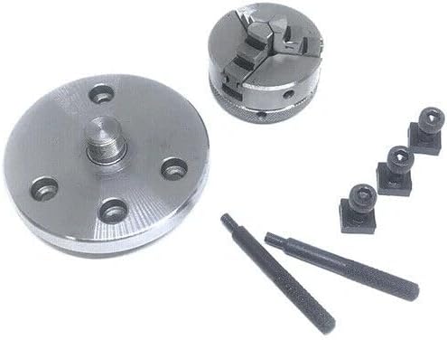 4インチ 100mm ロータリーテーブル 3つのジョー付き 50mm セルフセンタリングチャック 14X1 &amp; バックプレー
