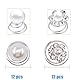 Esshogo 24 Stück Braut-Haarnadeln, Haarspirale, Haarspiralen Silber, Diamant Perle Blume Juwelen Zubehör Spiral Hochzeit Haarspange für Frauen, Mädchen, Hochzeit, Brautparty, 2 Stile