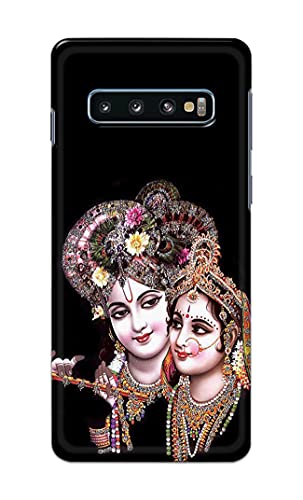 Image of PRINTFIDAA� Printed Hard Back Cover Case for Samsung Galaxy S10 Plus | Samsung S10+ Back Cover (Radha Krishna) -2808