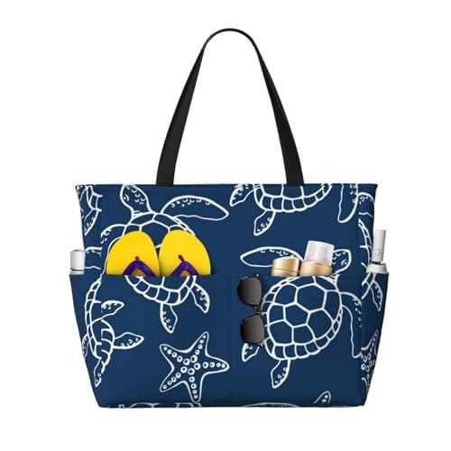 Grand sac de plage tortue spacieux pour femme : fini le manque de place dans votre cabas