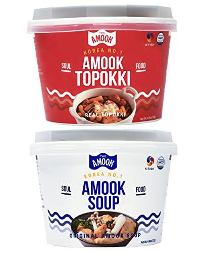 Samjin Amook Fish Cake Soup (2 Pack) & Tteokbokki Rice Cakes (2 Pack) #TOP9