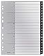 Leitz Register mit 20 Taben, A-Z, Extrabreit, Recycle-Serie, Schwarz, 12190000