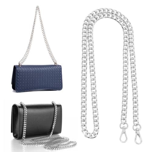 Catena per borsa in argento, catena per borsa in metallo