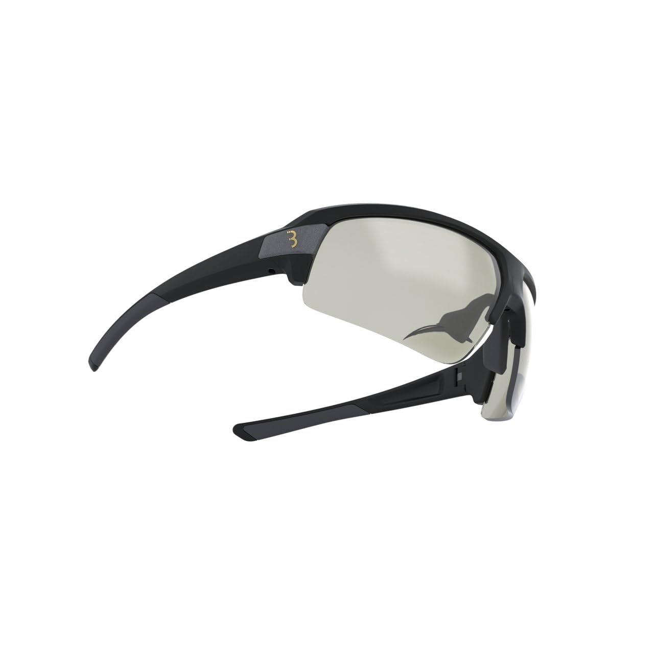 BBB Okulary rowerowe fotochromowe, dwuogniskowe okulary przeciwsłoneczne rower górski i szosowy, lekkie fotochromowe okulary przeciwsłoneczne z ochroną UV, czytnik impulsów PH BSG-64PH, 2.0, czarne