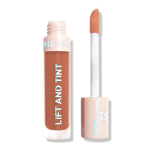 Beauty Forever Lift and Tint Plumping Lip Gloss with Fruity Flavours and Vitamin E, Lip Plumper Lip Gloss, 6ml (06 Shimmery Chocolate)